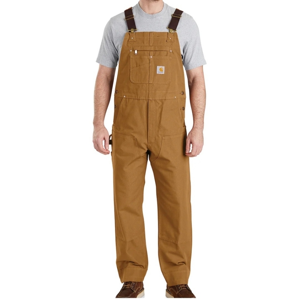 NEW Carhartt Cotton Duck Bib Overalls Brown Men's 42x34